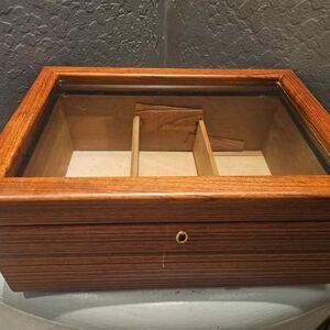 Wood Cigar Humidor 13"x5.5"9.5" Mancave